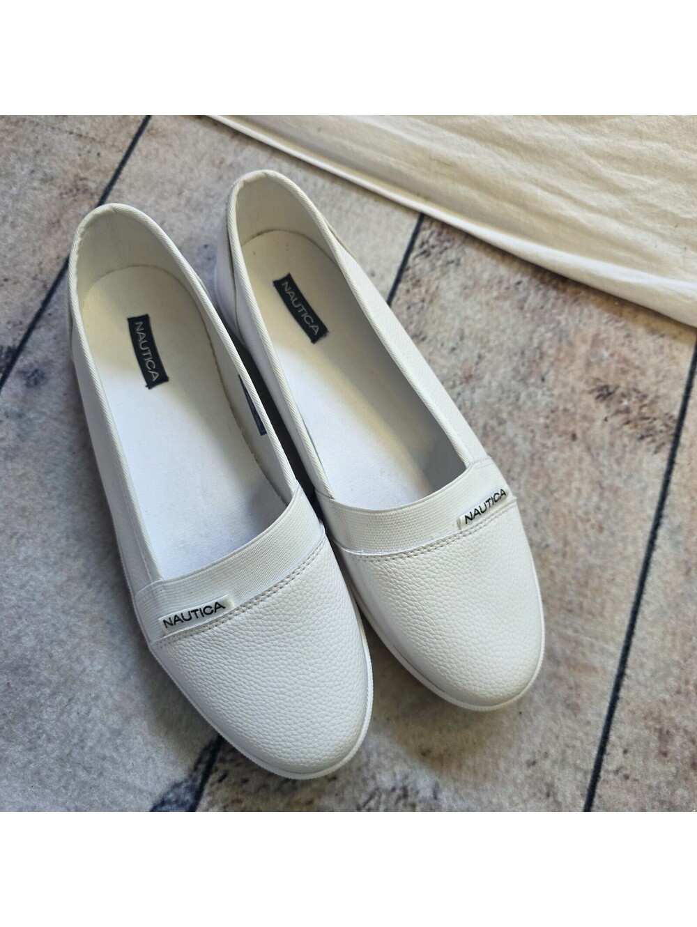 Nautica Vigora Women's Slip On Sneakers white Casual Shoes 9.5